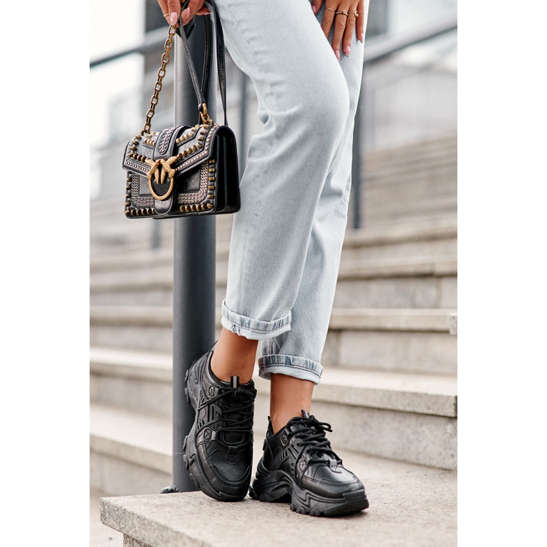 News Paksut naisten urheilukengät Tennarit Mustat Toderus 2