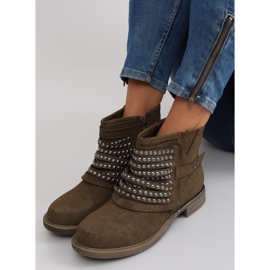 Sotilaalliset saappaat 888-2 khaki vihreä 1