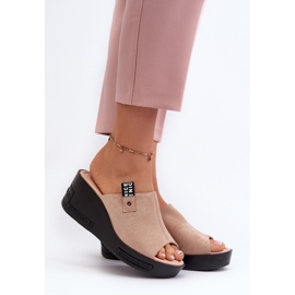 Vinceza Beige Vleni naisten kiilavarvastossut 2