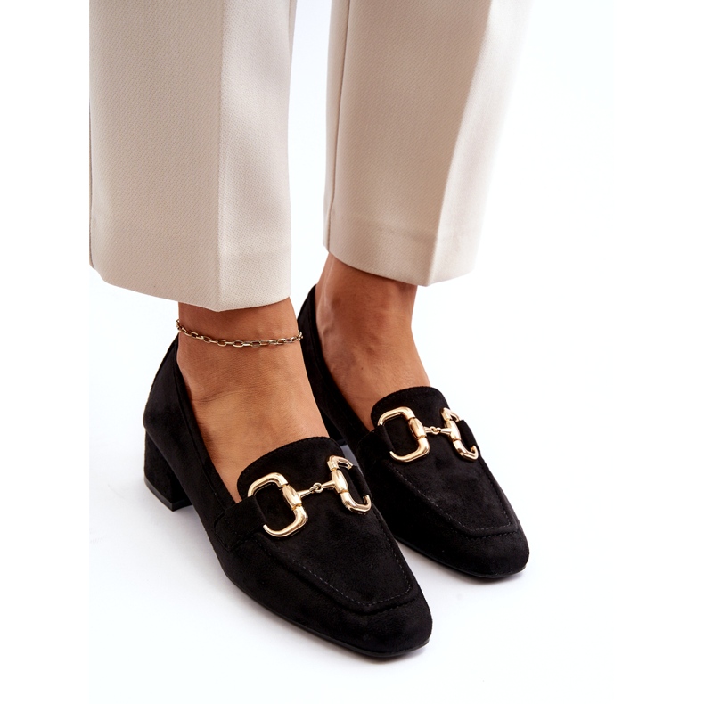 Bellucci Matalakorkoiset lohkopumput koristeella, musta 1