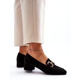 Bellucci Matalakorkoiset lohkopumput koristeella, musta 2