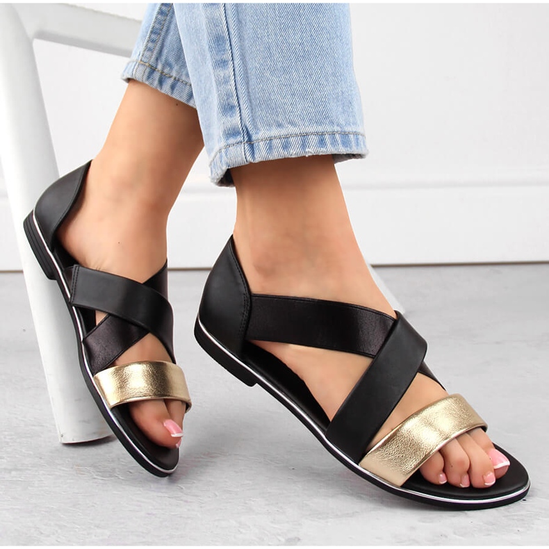 Naisten sandaalit, mustat Jezzi 3882 1