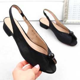 Naisten matalakorkoiset sandaalit, musta, T.Sokolski 136 1