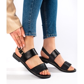 Naisten mustat sandaalit 1