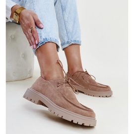 Tumman beigen mokkanahka klassiset Keiko-kengät 1