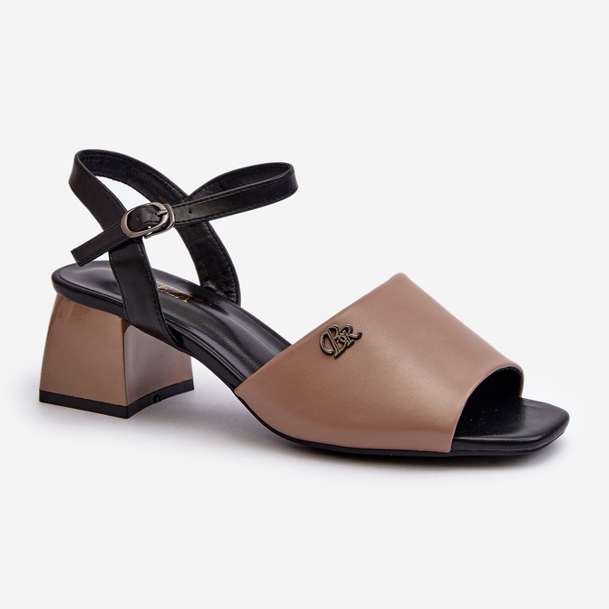 Vinceza Tyylikkäät naisten sandaalit eko-nahasta, Beige Vattima 1