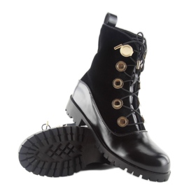 Veluurityöläiset napeilla R113p musta 1