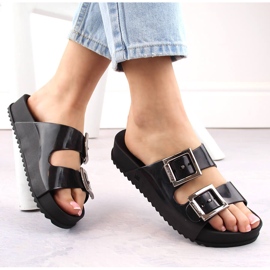 Mukavat naisten tossut, tuoksuinen, joustava, kumi, musta, Zaxy HH285157 1