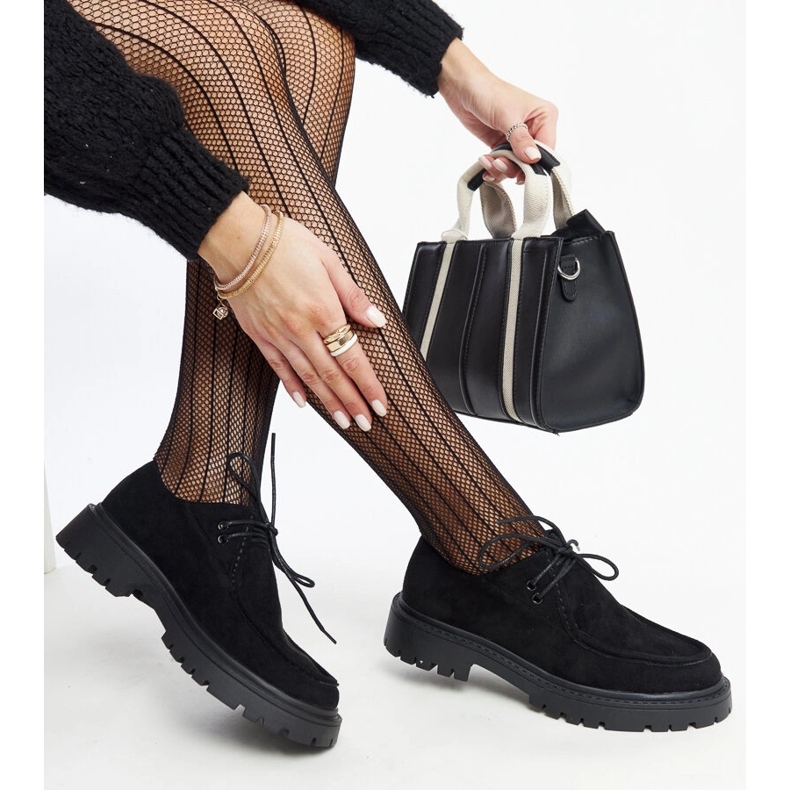 Mustat mokkanahkaiset klassiset Keiko-kengät 1