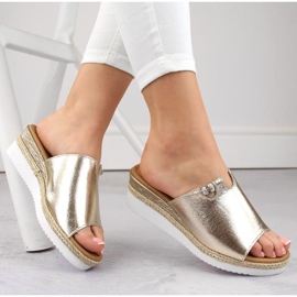 Potocki W WOL145A metalliset kiila sandaalit, kultaa kultainen 1