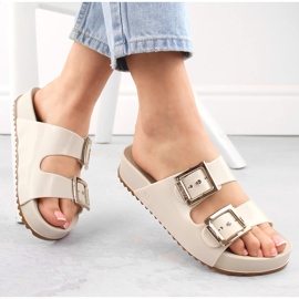 Mukavat naisten tossut, tuoksuva, joustava kumi Ekri Zaxy NN285058 beige 1