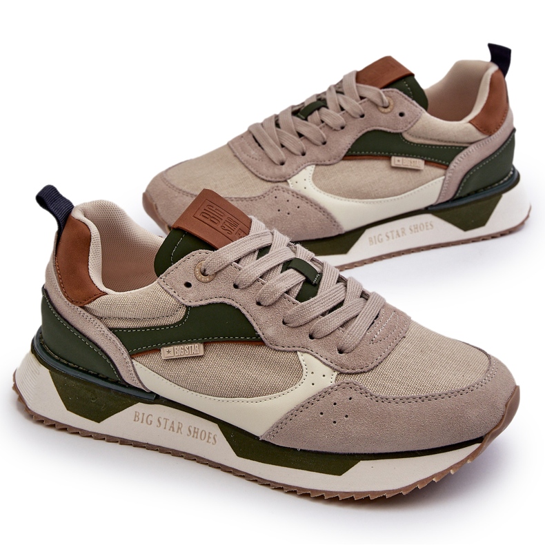 Miesten lenkkarit Memory Foam System Big Star NN174349 beige 4