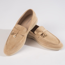 Naisten beige-mokkasiinit 1