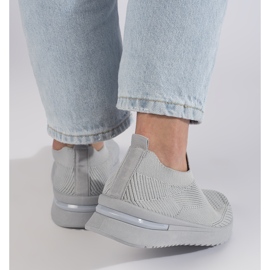 Harmaa slip-on urheilukengät 2