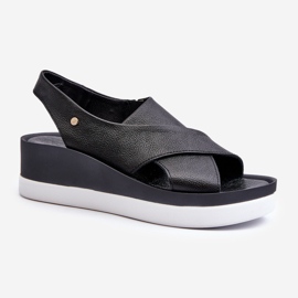 Zazoo 40256 Nahkasandaalit, musta 2