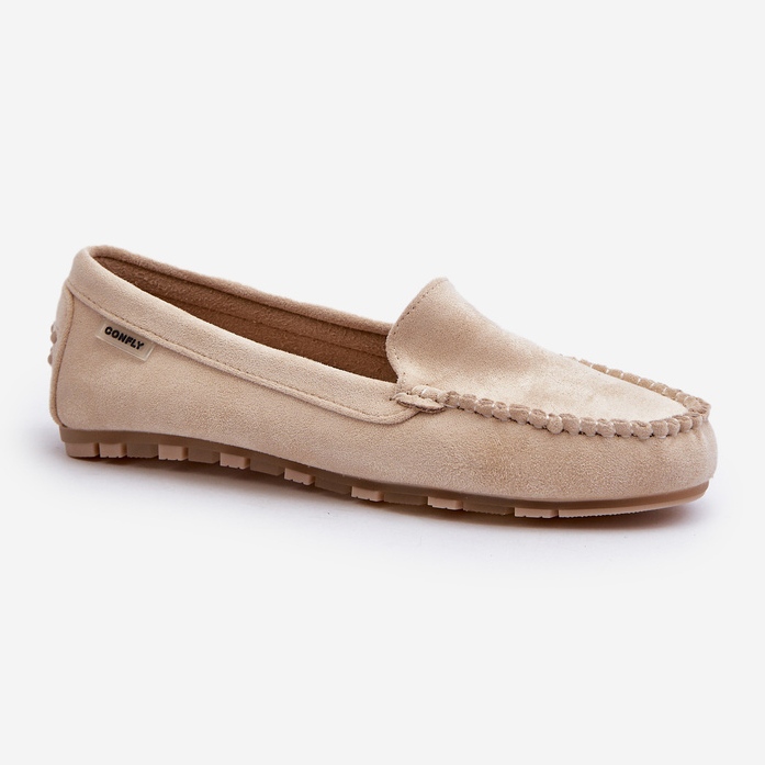 Naisten Eco Moccasins Beige Amrutia 1