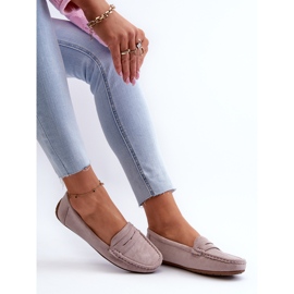 Confly Naisten mokkokkasiinit Harmaa Lila Lenvie 1