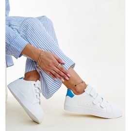 Samalan valkoiset ja siniset Velcro-lenkkarit valkoinen 1