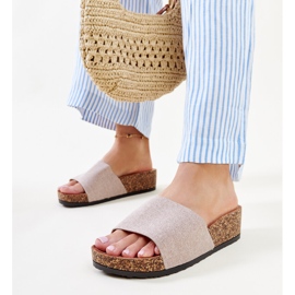 Tummanbeige muulit korkkinaifene-kiilalla 1