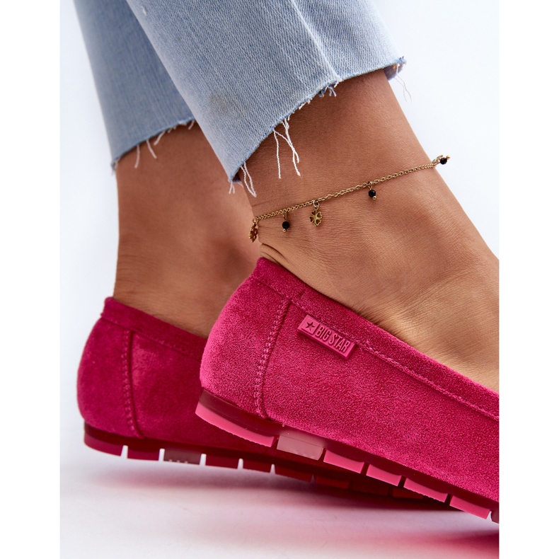 Naisten Eco Moccasins Big Star NN274934 Memory Foam System Fuchsia vaaleanpunainen 1