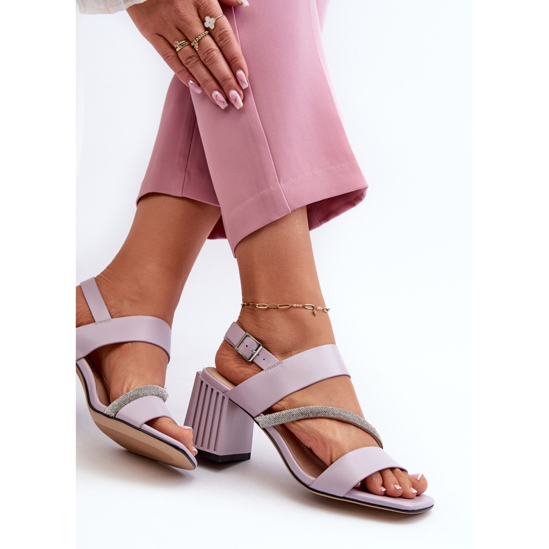 S.Barski Naisten tyylikkäät korkokengät, purppura D&amp;A MR38-549 violetti 1