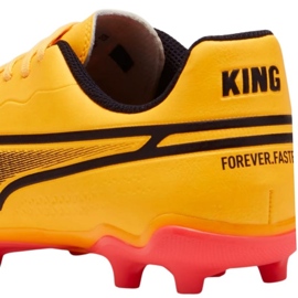 Puma King Match FG/AG Jr 107573 05 jalkapallokengät keltainen 4