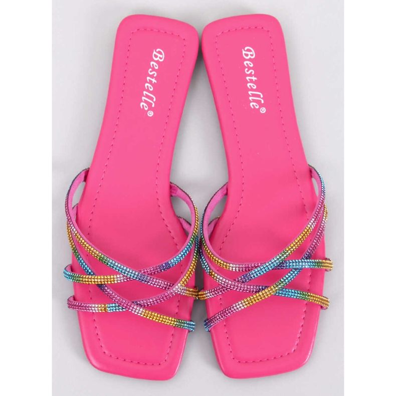 Rexha fuksia strassikivitossut vaaleanpunainen 1