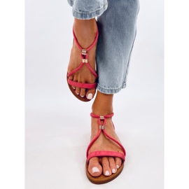 Naisten Leehom Red mokkanahka sandaalit vaaleanpunainen 2