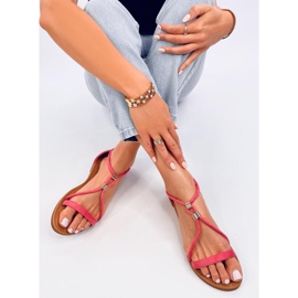 Naisten Leehom Red mokkanahka sandaalit vaaleanpunainen 3