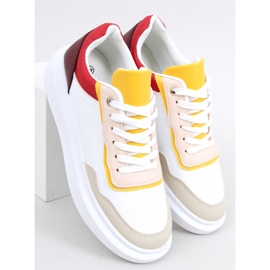 Dora Burgundy/White naisten urheilukengät valkoinen 1