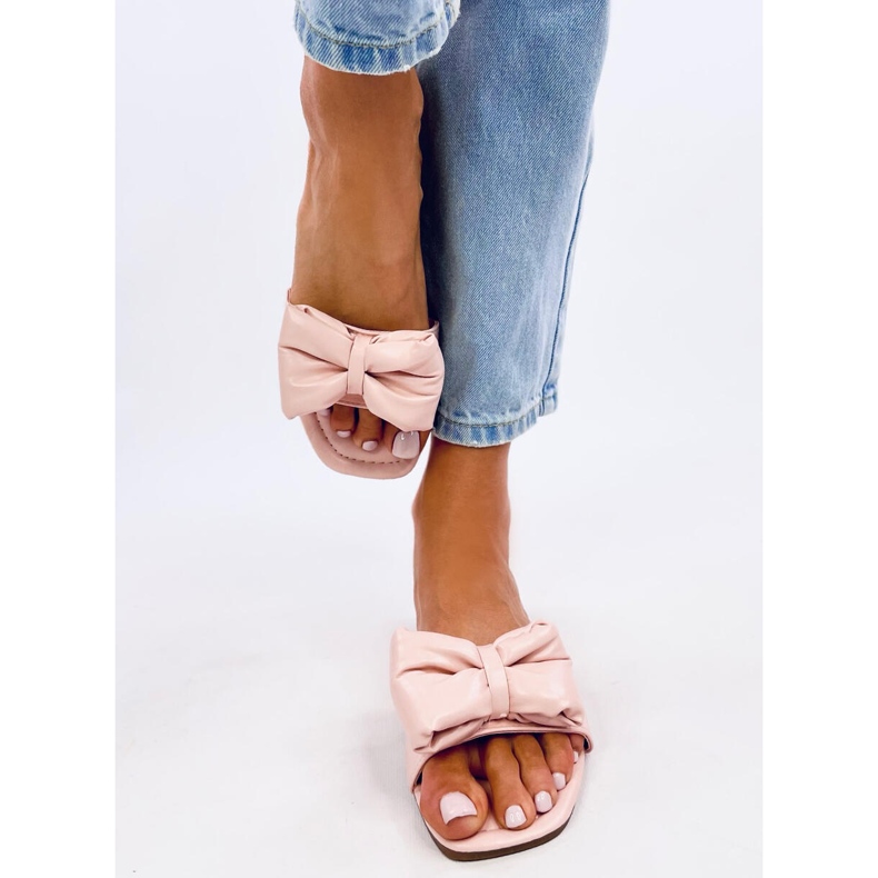 Mili Pink -tossut rusetilla vaaleanpunainen 1