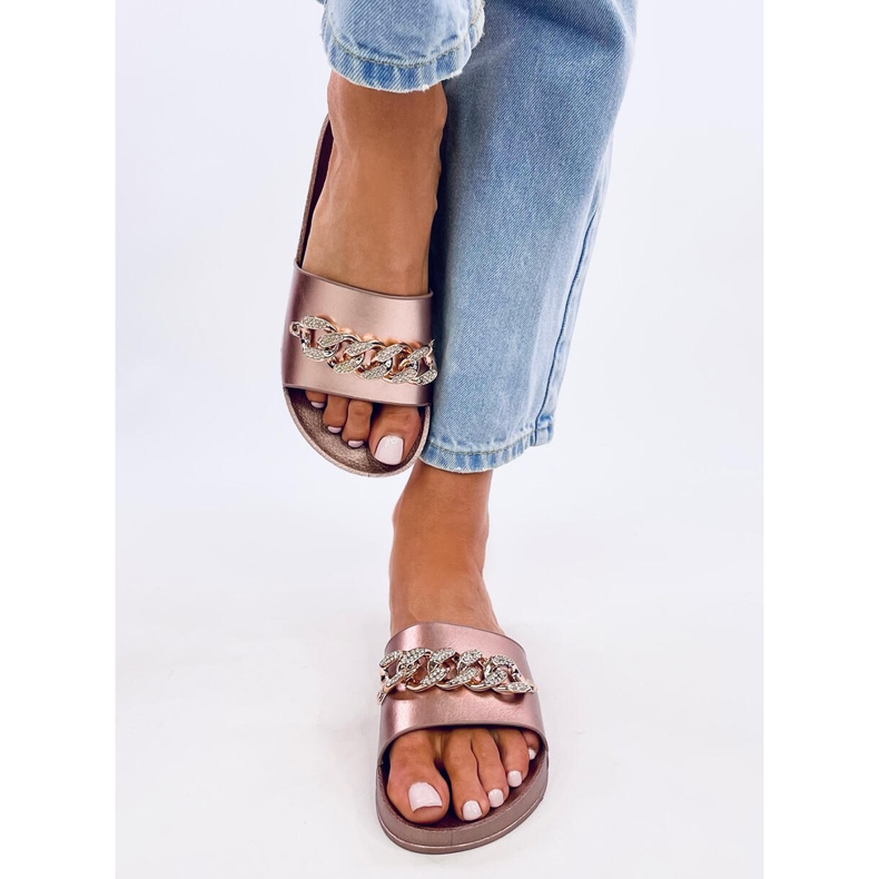 Tilia Champagne -tossut ketjulla kultainen 2