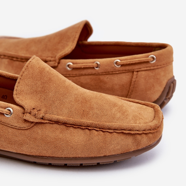 Miesten kamelin Rayan Suede -slip-On -loaferit ruskea 2
