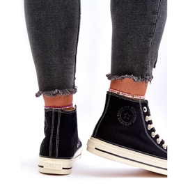 Naisten korkeat tennarit Big Star NN274283 musta 4