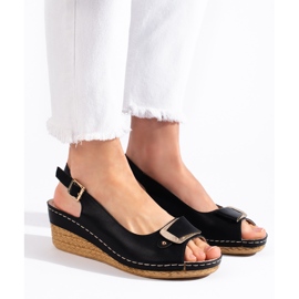 Mustat espadrille-matalat sandaalit 2