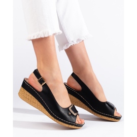 Mustat espadrille-matalat sandaalit 1