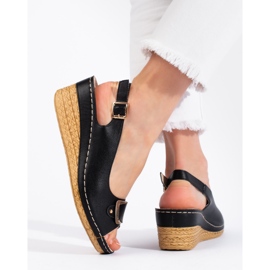Mustat espadrille-matalat sandaalit 3