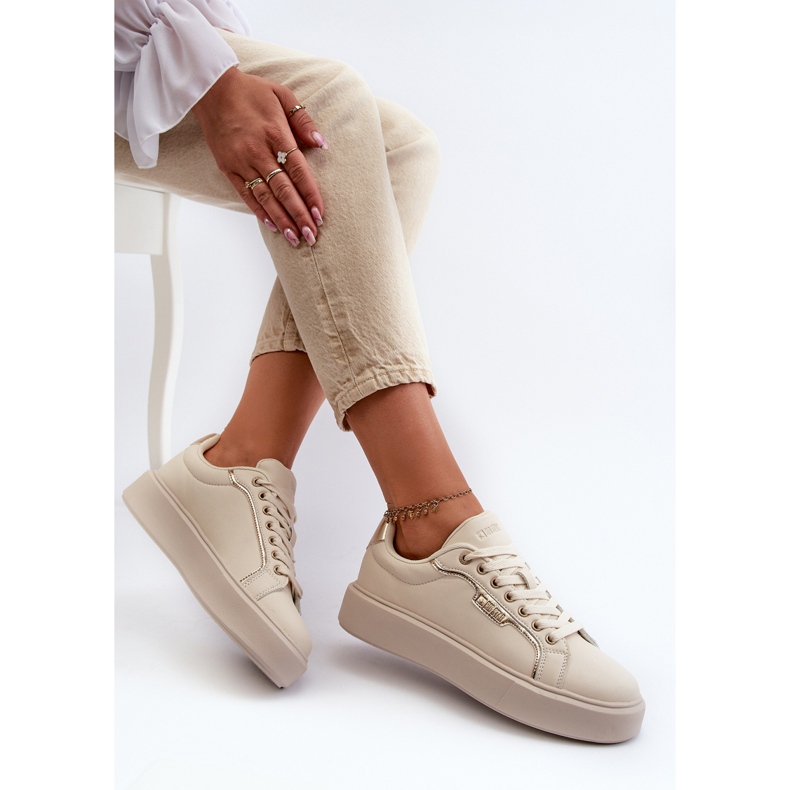 Big Star naisten tennarit NN274334 Memory Foam System beige 1