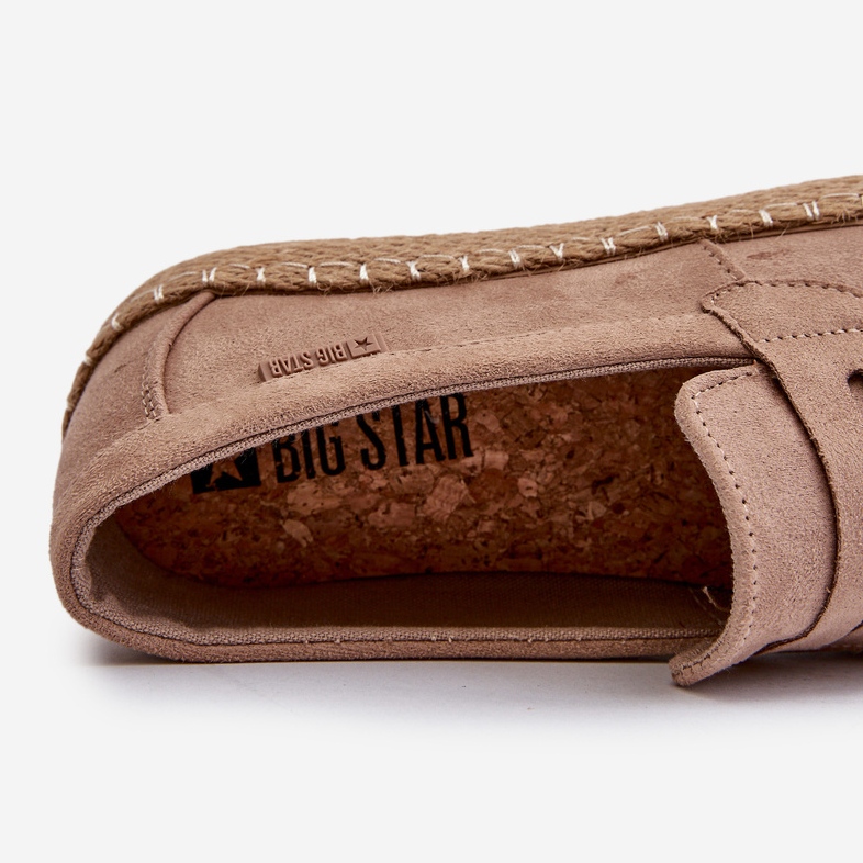 Miesten Eco Suede Espadrilles Big Star NN174049 beige ruskea 2