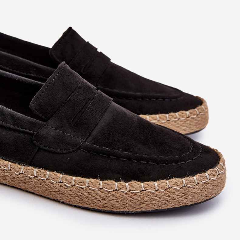 Miesten Eco Suede Espadrilles Big Star NN174046 musta 2