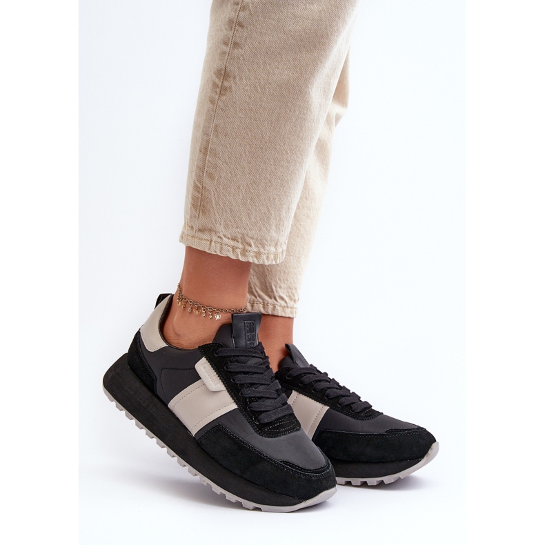 Naisten tennarit Big Star Platformilla NN274502 Memory Foam System Musta 2