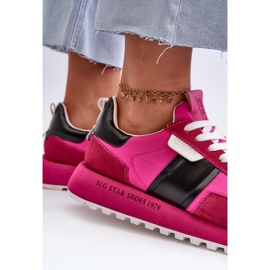 Naisten tennarit Big Star Platformilla NN274500 Memory Foam System Fuchsia vaaleanpunainen 1
