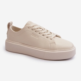 Vaaleat naisten tennarit Big Star NN274321 Memory Foam System beige 1