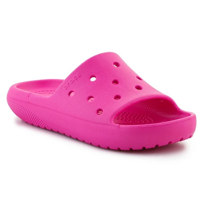 Crocs Classic Slide V2 Kids 209422-6UB varvastossut vaaleanpunainen 1