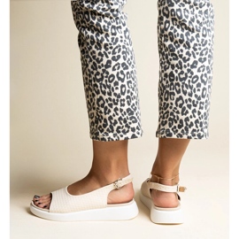 Hamond beige-sandaalit paksulla pohjalla 2