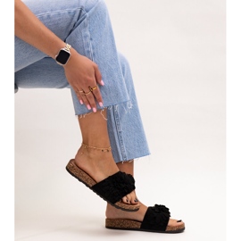 Almidan varvastossut kukilla korkkipohjassa musta 1