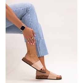 Klassiset varvastossut, joissa Matilte-korkkipohja beige 1