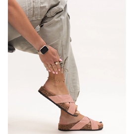 Tossut, joissa Ribera kiiltävä korkkipohja vaaleanpunainen 1