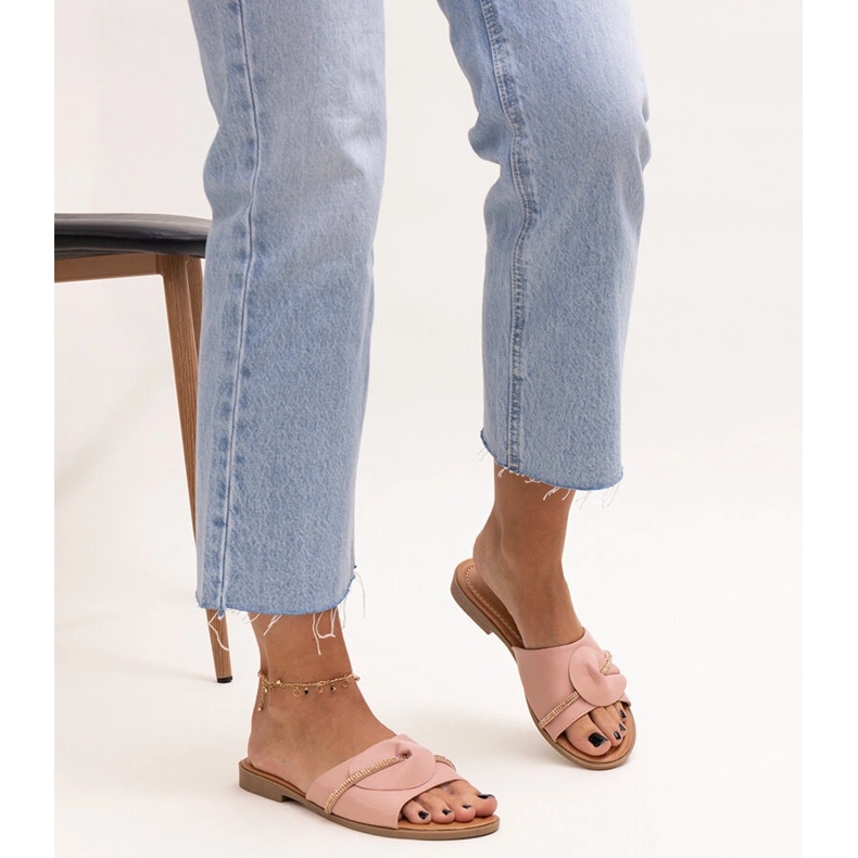 Amari-zirkoneilla koristeltu olkahihna vaaleanpunainen 1