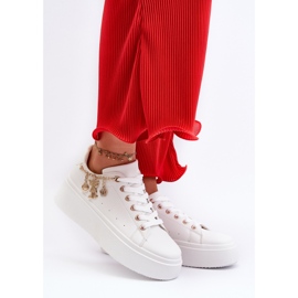 Naisten lenkkarit, joissa riipukset, valkoinen Tivissa 2